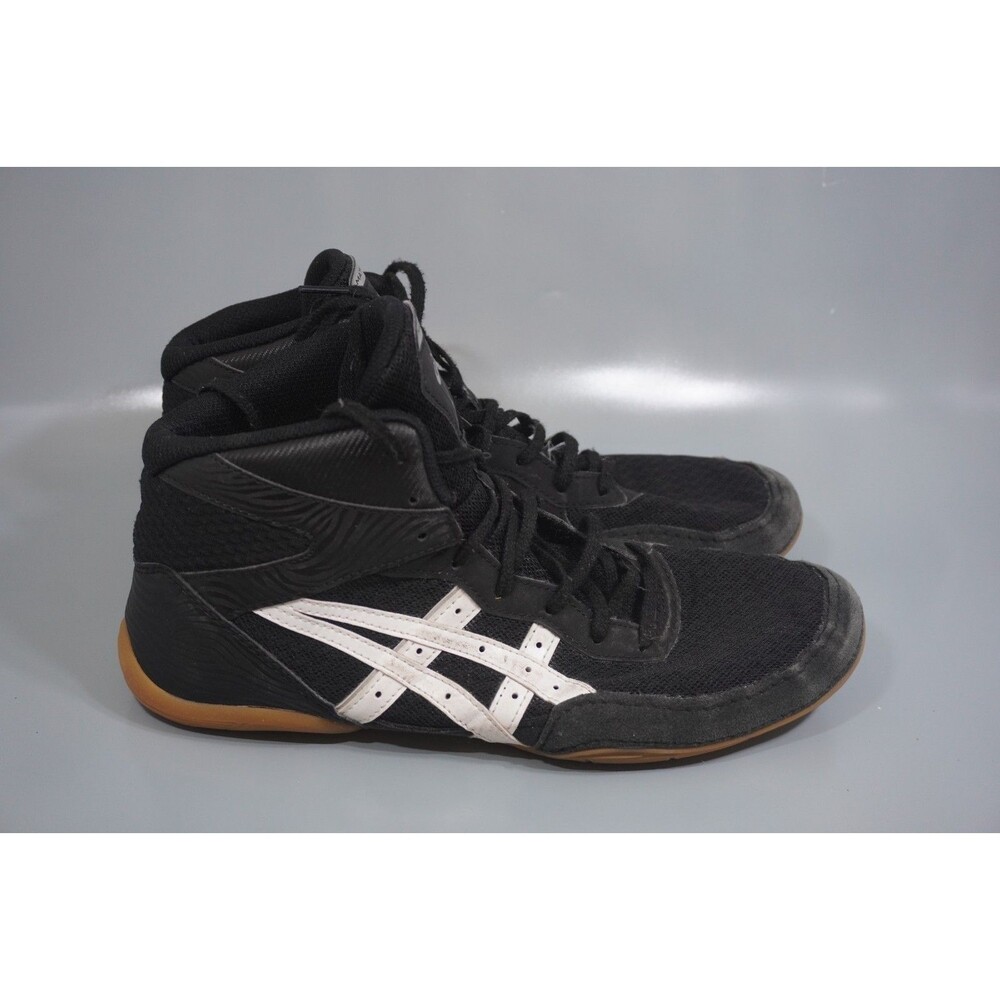 Asics Matflex 7 Wrestling Shoes Mens 10.5 Black High Top Grappling MMA Sneakers